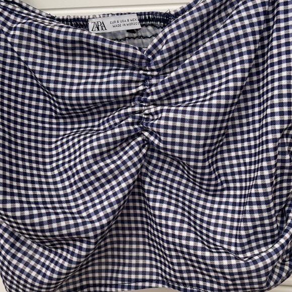 ZARA gingham crop top - Picture 6 of 8
